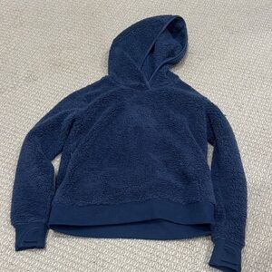 Athleta Kids Navy Blue Fleece Hoodie